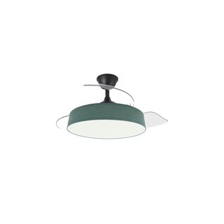 Ventilateur Plafonnier Fabrilamp Boga 72w Led Noir/vert