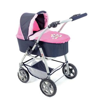La Poussette Pour Poupée Combinée 3 En 1 Emotion - All In- - Marine Et Rose