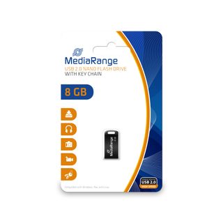 Mediarange Mr920 Lecteur Usb Flash 8 Go Usb Type-a 2.0 Noir
