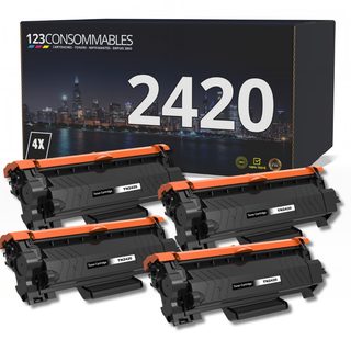 Pack 4 Toners Compatibles Brother Tn-2420 Noir