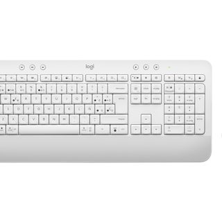 Logitech 920-011026 Tastiera Mouse Incluso Ufficio Rf Senza Fili Bluetooth Qwerty Spagnolo Bianco
