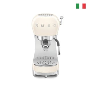 Machine À Expresso Smeg Ecf Ecf02creu 15 Bars 1,1 L Crème Acier Inoxydable