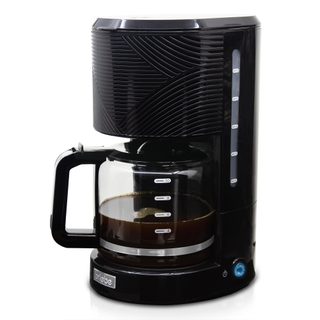 Elegance Cafetière Filtre 10 Tasses Machine À Café, Filtre Réutilisable 1,25l Briebe Cm1171blk Noir 1000w