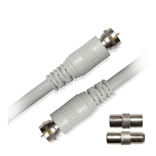 Câble Sat Mâle-2.50 M+2 Adaptateurs