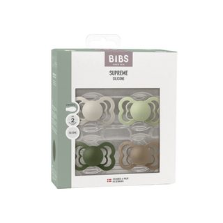 Tétines Bibs Supreme Taille 2 Silicone Symétrique Lot De 4 Sand Sage Hunter Green