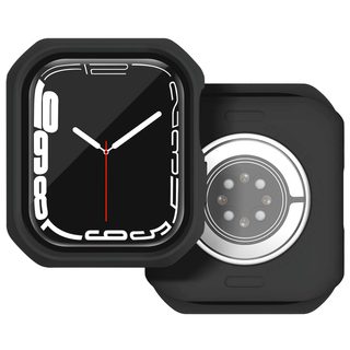 Coque Pour Apple Watch 42-44mm Hybrid Renforcée Solid R 100% Plastique Recyclé Noir Itskins