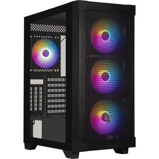 Boîtier Pc Graph Argb Moyen Tour Atx Noir 4 Ventilateurs A-rgb