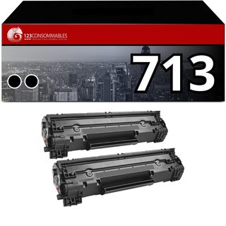 Pack 2 Toners Compatible Canon 713 Noir