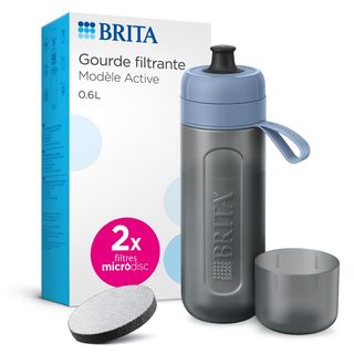 Bouteille Filtrante Brita Active 1052248 0,6 L Bleu Foncé Plastique Sans Bisphénol A