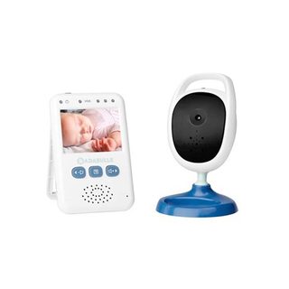 Badabulle Babyphone Caméra portée de 250m écran 2 4 zoom x2 support mural inclus base rotative