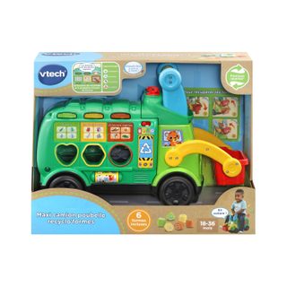 Jouet d'éveil Maxi camion poubelle recyclo'formes (plastique réutilisé) VTECH BABY