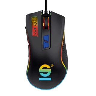 Sparco Spmousepro Souris Gaming Droitier Usb Type-a 7200 Dpi
