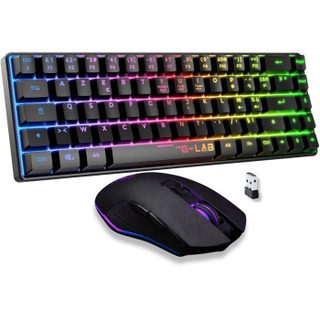 Pack Gamer 2-en-1 Sans Fil - Combo Hydro - Clavier Membrane Réactive Et Silencieuse + Souris - Noir