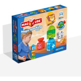 Geomag Blocs magnétiques - Safari - 10 pièces - Éducatif - Plastique recyclé - Dès 12 mois