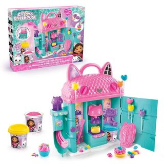 Maison En Pâte À Modeler Gabby Toboggan Et Moules Cupcakes Chat Rose Canal Toys