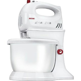 Mélangeur À Pâtisserie Avec Bol Rotative 3,4 L, 5 Vitesses + Turbo Mpm Mmr-16z Blanc 750w