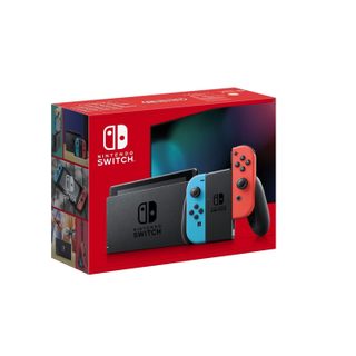 Nintendo Console Switch avec une Joy-Con bleu néon et une Joy-Con rouge néon (SWITCH)