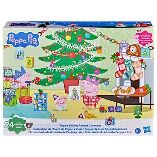 Hasbro Calendrier De L’avent Peppa Pig Peppa & Evie 24 Surprises 2 Figurines 8 Planchettes