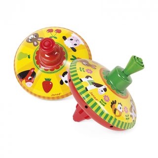 Toupie Juratoys-janod Animaux De La Ferme Multicolor Métal Et Plastique