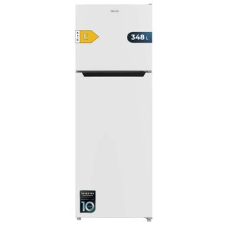 Cecotec Réfrigérateur Combi 2 D Bolero Coolmarket 348 Nf White E. Compresseur Inverter, 348l, Nofrost, Classe E, Design