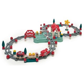 Abrick Circuit Train Baril 140 Pièces Rouge Ecoiffier
