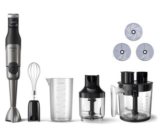 Pied Mixeur Philips Série 5000 Promix Hr2685/00 1 200 W Noir Acier Inoxydable