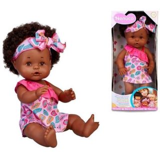 Poupée Afro Style 35 Cm - Fonction Boit Et Fait Pipi - Pour Enfants A Partir De 2 Ans