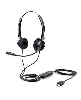 Urban Factory Usb Headset With Remote Control Casque Avec Fil Arceau Usb Type-a Noir