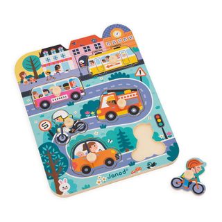 Puzzle Bois Juratoys-janod 20,8x27,5 Cm Multicolor Bois