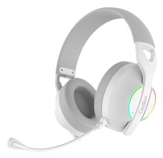 Coolbox Wb01 Rgb Casque Avec Fil &sans Fil Arceau Gaming Usb Type-c Bluetooth Blanc