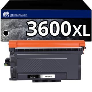 123consommables - Tn-3600xl Toner Compatible Avec Brother Tn3600 Xl Hl-l5215dn Hl-l6210dw Hl-l6410dn