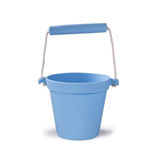 Bigjigs Toys, Seau De Plage En Silicone Bleu Clair, Adapté Aux Âges Dès 18 Mois