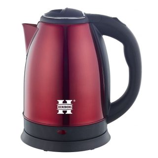 Bouilloire Électrique 1.8l Inox Sans Fil Rouge Herzberg Hg5011-red