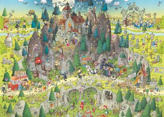 Heye Puzzle Funky Zoo Habitat De Transylvanie 1000 Pièces Carton