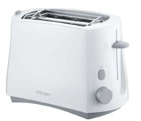 Cloer 331 Grille-pain 2 Part(s) 825 W Blanc