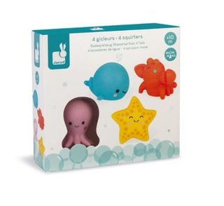 Gicleurs De Bain Juratoys-janod 4 Pièces Multicolor Plastique