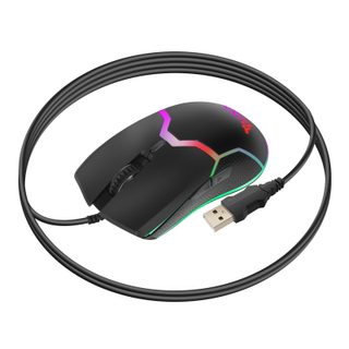 Souris Gamer Pour Pc Rétroéclairage Rgb 800-7200 Dpi Avec 6 Boutons Noir Swissten