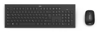 Hama 69182664 Clavier Souris Incluse Maison Rf Sans Fil Qwerty Espagnole Noir