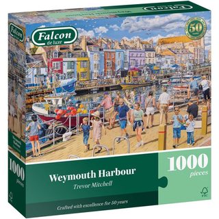 Puzzle Falcon De Luxe Jumbo 1000 Pièces Weymouth Harbour 61x49 Cm