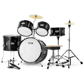 Vevor Kit Batterie Enfants, 406 Mm, 5 Pièces. Toms, Caisse Claire, Cymbales.