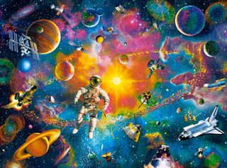 Castorland Puzzle Man In Space - Puzzle 2000 Pièces Espace