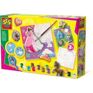 Moulage Et Peinture - Toiles Pour Peindre Des Princesses 3x - Loisirs Créatifs - Ses Creative - Réaliser 3 Peintures De