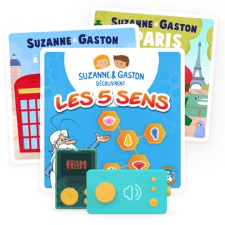 Lunii - Pack Découverte Suzanne & Gaston - 40 histoires interactives pour enfants 3-8 ans, 5h d’écoute