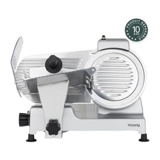 Trancheuse Électrique H.Koenig MSX220 240W Acier Inoxydable Aluminium Grise - Précision et Polyvalence