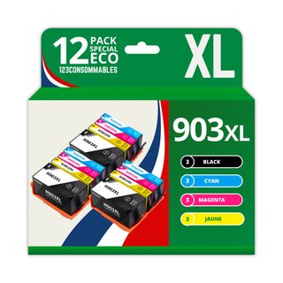123consommables - 903 Xl - Cartouche Compatible Avec Hp 903 903xl Cartouches D'encre Pour Hp Officej