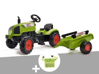 Tracteur Enfant Claas Arion 410 Avec Remorque 2 À 5 Ans + Ceinture Avec Outils De