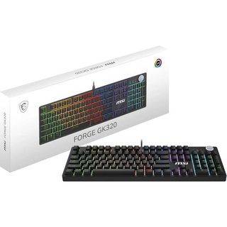 Clavier Gamer Msi Forge Gk320 Filaire Switches Mécaniques Rouges Rgb Qwerty Noir