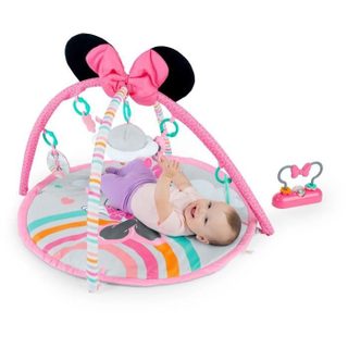 Tapis D'éveil Minnie My Best Friend, Musique Et Lumieres, Arche De Jeu Avec 6 Jouets, Coussin De Support Position Plat V
