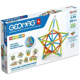 Geomag Supercolor Recycled Set de Construction Magnétique 93 pièces