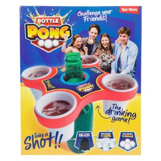 Jeu De Fête Pong Hero De Toi-toys Avec 4 Balles Et 4 Tasses Pour Amusement Optimal